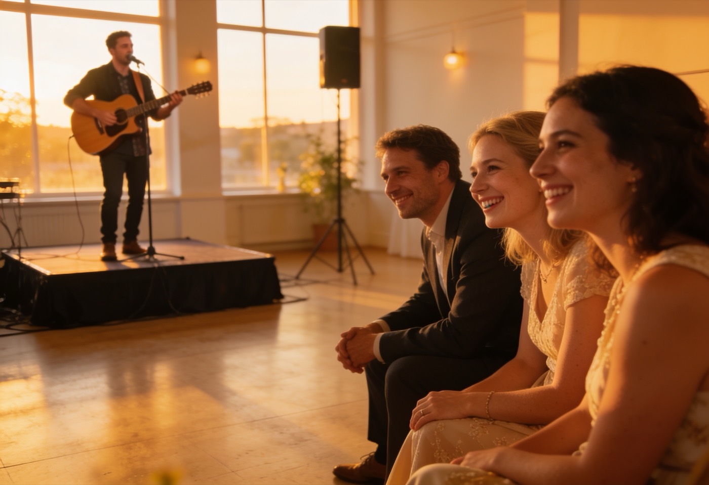 Warme Aftershow mit Julileas Konzert im Abendlicht.