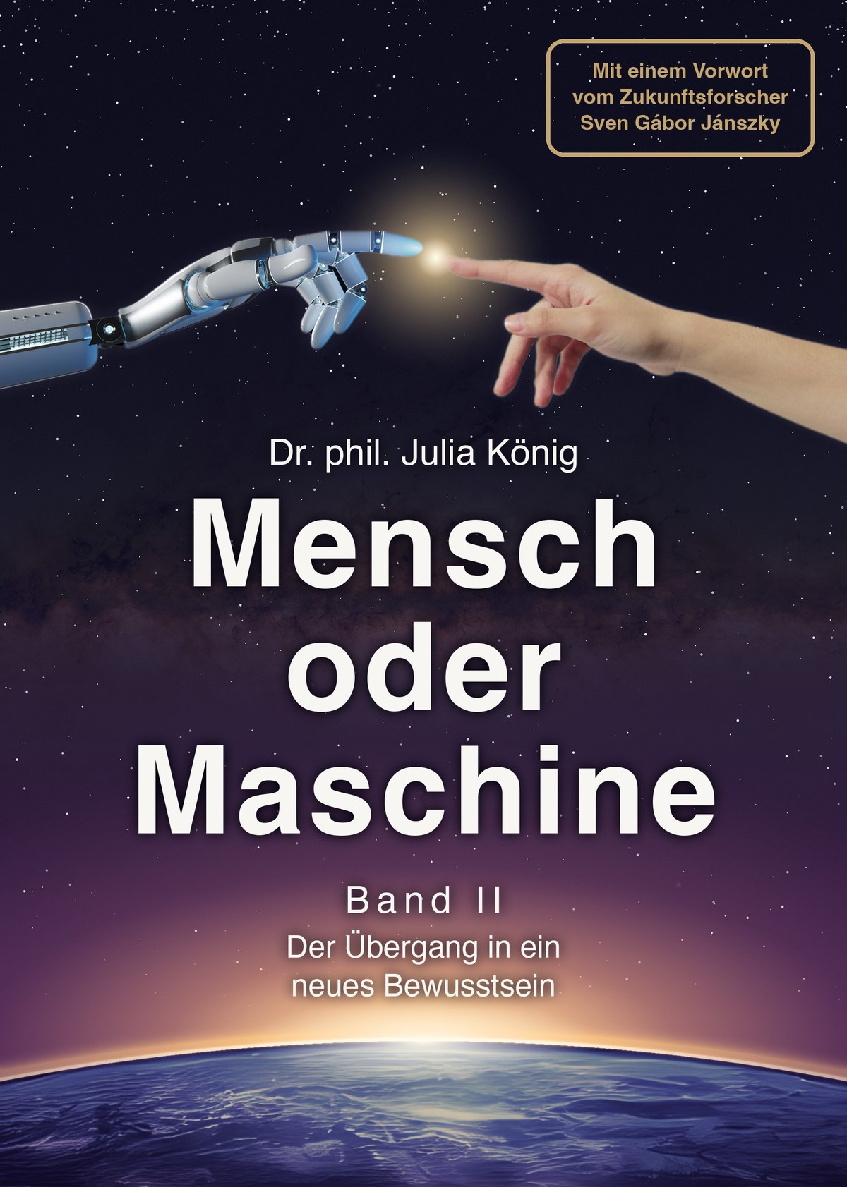 Cover von „Mensch oder Maschine“, Band II: Der Übergang in ein neues Bewusstsein